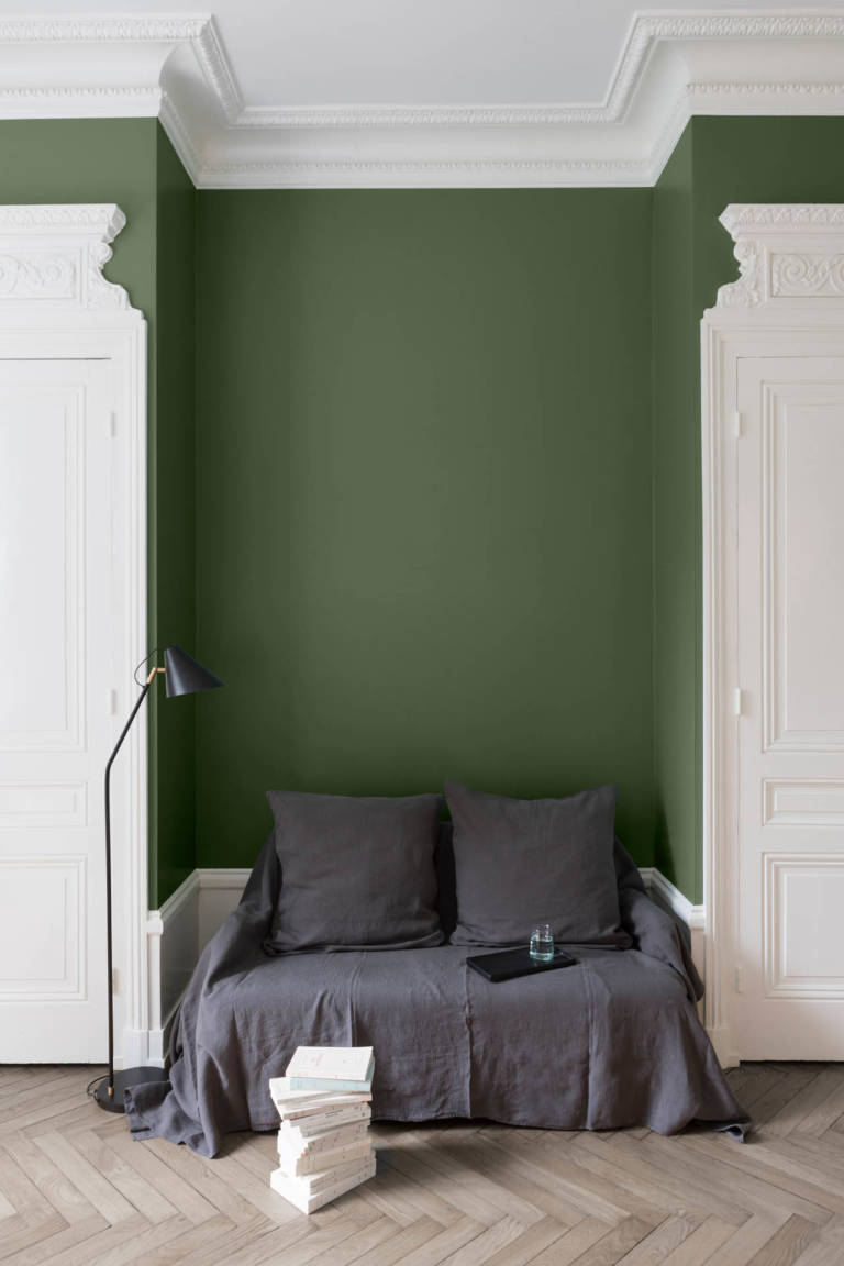 Velours De Peinture Couleur Vert Treillis Lib Ron